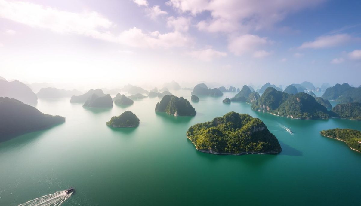 Halong Bay marine landscapes